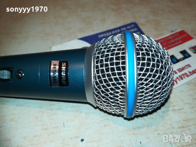 shure beta sm58s-profi-внос швеицария 2111201939, снимка 7 - Микрофони - 30867101