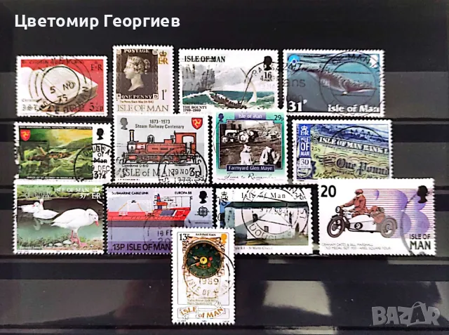 Остров МАН 100 бр.марки. К.1, снимка 3 - Филателия - 49006154