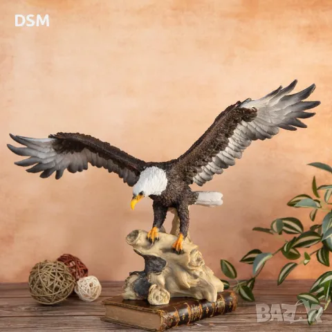 Статуетка Орел - Фигура Летяща Птица - 56см