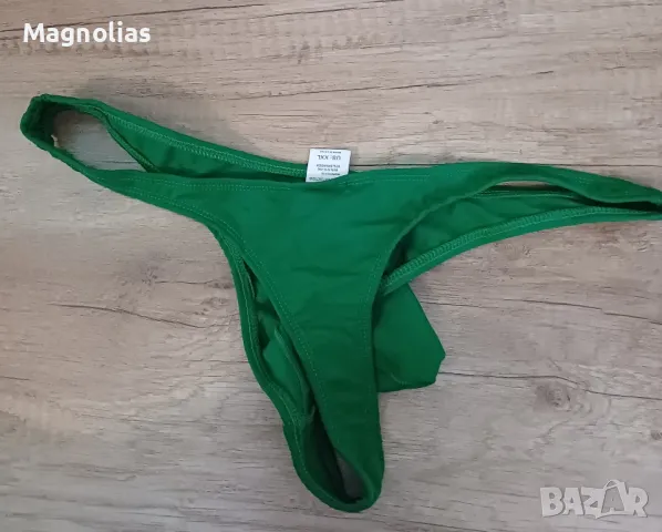 Мъжки Прашки G-String Solid Color  Green 💚 , снимка 4 - Бельо - 48804253