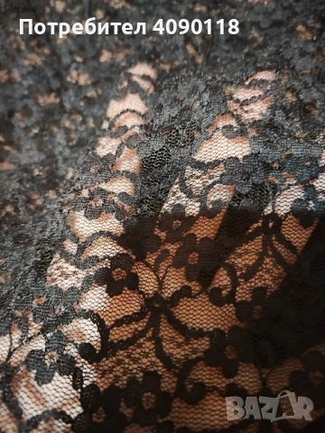  Черен дантелен потник , снимка 2 - Потници - 50962621