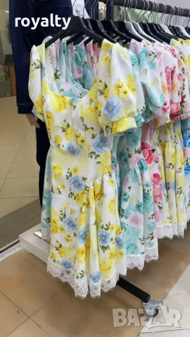 Нови Стилни Дамски Рокли Различни Цветове , снимка 2 - Рокли - 54138020