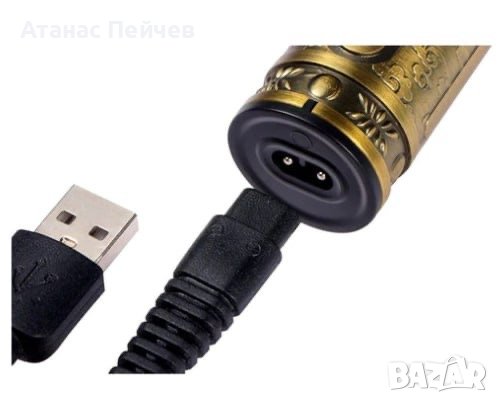Професионален тример VGR V-091 с USB зареждане и 3 различни приставки, снимка 4 - Други - 42414282