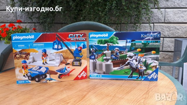 Lego Playmobil Germany - рицари и екшън в града, снимка 1 - Конструктори - 37577648