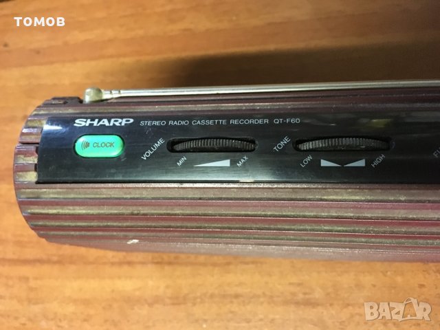 Sharp qt-f60 radio casette recorder дизайнерски модел, снимка 2 - Аудиосистеми - 31561200