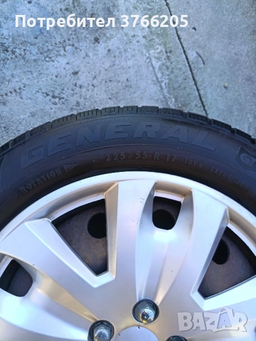 17ки железни джанти със зимни гуми 5х107, снимка 3 - Гуми и джанти - 52415886