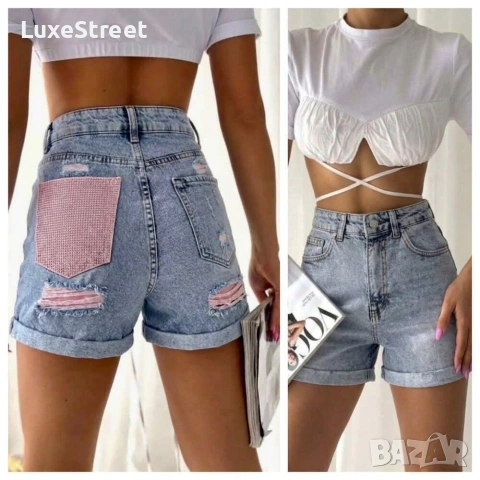 🫟Дънкови Панталонки, снимка 2 - Къси панталони и бермуди - 53941113