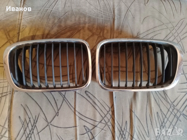 BMW E46 двойни черни и оригинални хромирани бъбреци , снимка 6 - Аксесоари и консумативи - 52915152