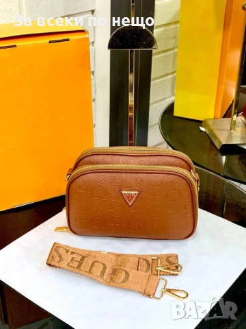 Guess Дамска Чанта С Дълга Дръжка За През Рамо Гес - Различни Цветове Код A1357, снимка 9 - Чанти - 53932257