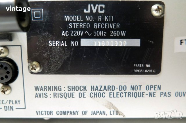 JVC R-K11, снимка 8 - Ресийвъри, усилватели, смесителни пултове - 42811290