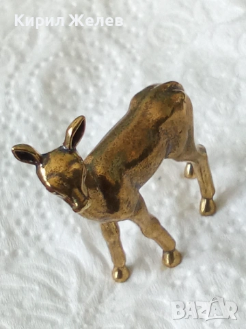 Бронзова фигурка на елен 35847, снимка 5 - Колекции - 54177684