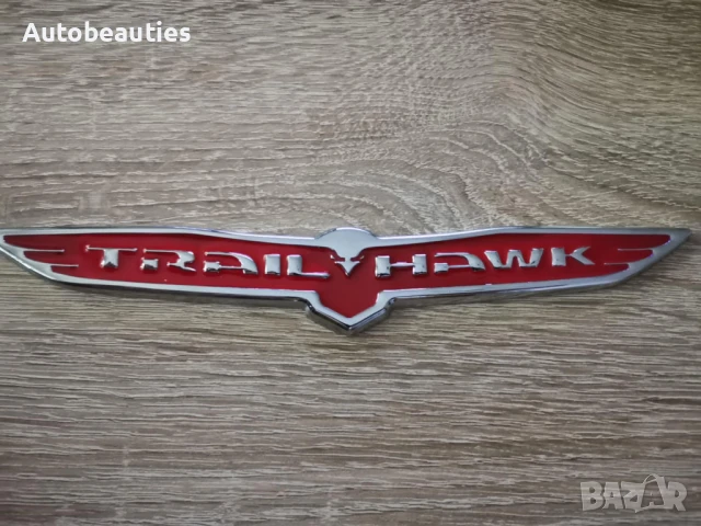 Jeep Trailhawk червена емблема голям размер