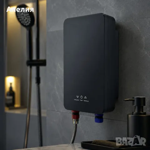 Термостатичен проточен бойлер 5500W с моментално загряване на водата за 3 секунди, снимка 3 - Бойлери - 56074901