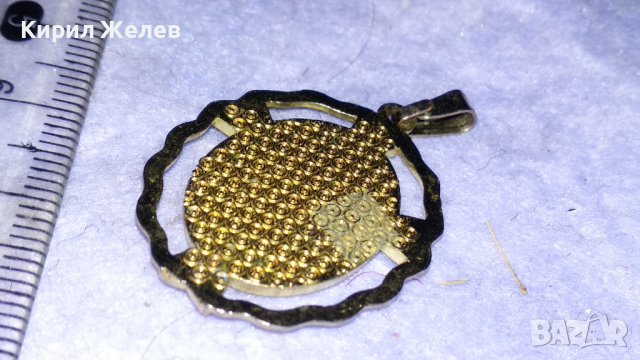 ЗЛАТИСТ АЖУРЕН КАТОЛИЧЕСКИ РЕЛИГИОЗЕН МЕДАЛЬОН - ИКОНКА 34564, снимка 4 - Колиета, медальони, синджири - 39064338