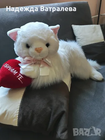 Огромно плюшено коте, снимка 6 - Плюшени играчки - 56153465