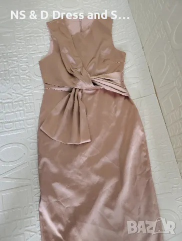 Дамска сатенена рокля , снимка 3 - Рокли - 50211550