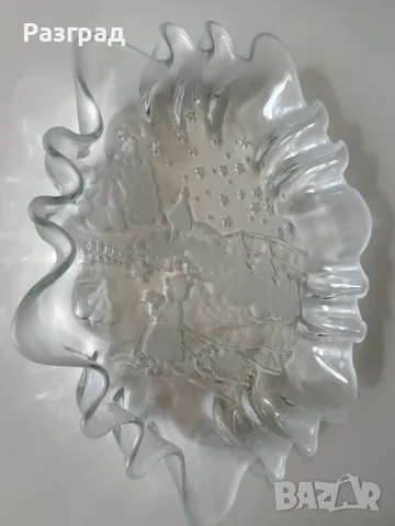 Кристално коледно плато Mikasa , Christmas Story, снимка 4 - Други - 47870176