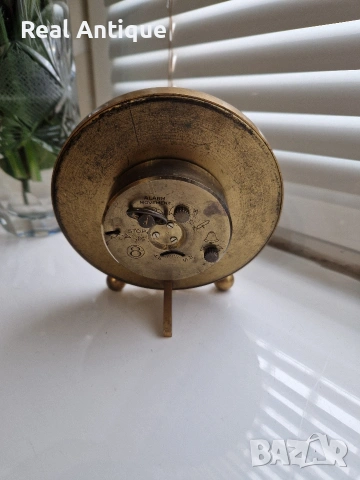 Страхотен рядък антикварен колекционерски френски бронзов будилник , снимка 6 - Антикварни и старинни предмети - 53932510