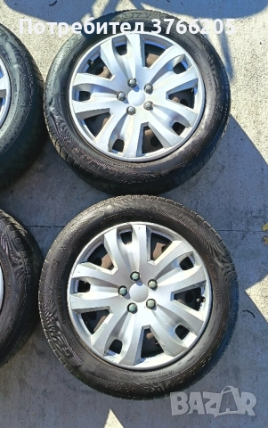 17ки железни джанти със зимни гуми 5х107, снимка 2 - Гуми и джанти - 52415885