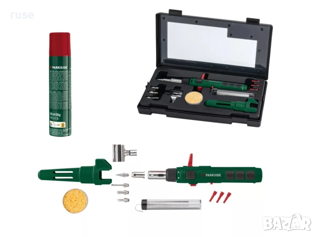 НОВИ! Газов поялник 3в1 Parkide поялник, горелка, пистолет за горещ въздух  