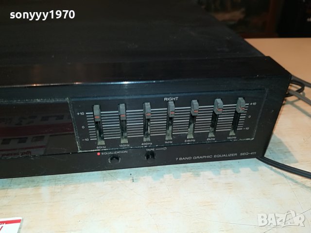 SONY SEQ-411 EQUALIZER-MADE IN JAPAN 0608222018, снимка 5 - Ресийвъри, усилватели, смесителни пултове - 37615949