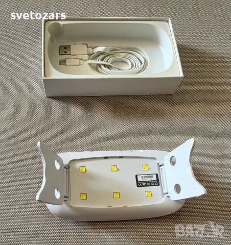 Мини UV/LED лампа за маникюр SUNUV SUNmini2 – пълен комплект, снимка 4 - Педикюр и маникюр - 55939491