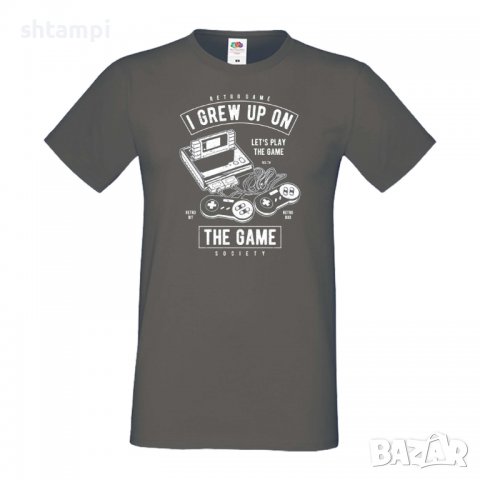Мъжка тениска Grew Up On The Game,Игра,геймър,Изненада,Подарък,Празник , снимка 12 - Тениски - 36812347
