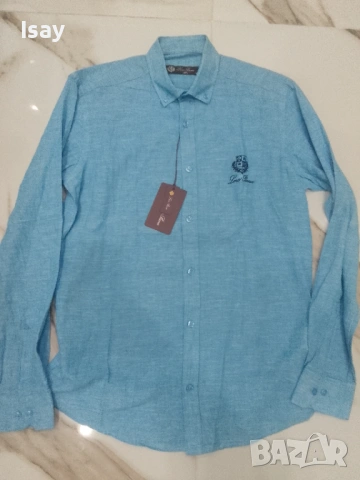 Мъжка риза ЛОРО ПИАНА М последен размер, снимка 3 - Ризи - 53918936