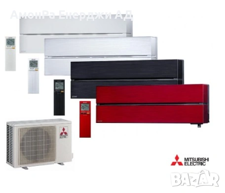 Хиперинверторен климатик Mitsubishi Electric MSZ-LN25VGR / MUZ-LN25VG RED WiFi, 9000 BTU, Клас A+++, снимка 3 - Климатици - 54276583