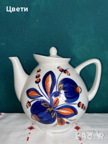 Руски порцеланов чайник 