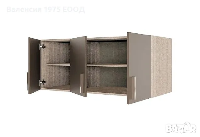 Надстройка Сити 1005 дъб артисан или мока/ лате, снимка 6 - Гардероби - 47360557