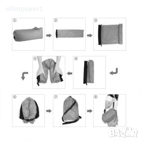 Въздушното легло е надуваемо легло ново, снимка 3 - Надуваеми легла - 50545864