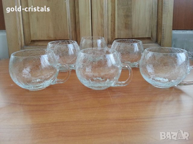 Стъклени чаши  за чай. , снимка 2 - Антикварни и старинни предмети - 34262335