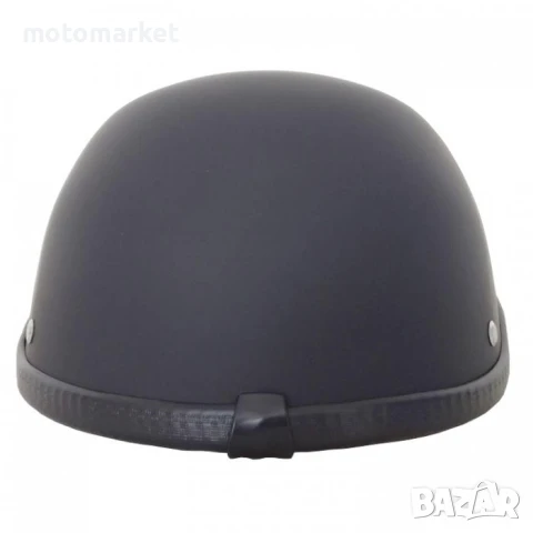 Каска Ретро Черен Мат, снимка 2 - Аксесоари и консумативи - 51147906