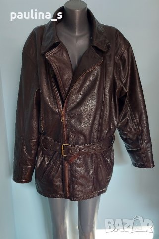 Мъжко рокерско яке тип шуба / голям размер 