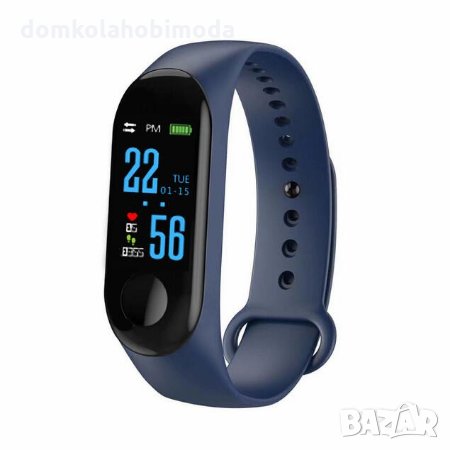 Спортна гривна Sport Smart Watch Android IOS Черна ,Червена ,Тъмно син, снимка 5 - Смарт гривни - 29086836