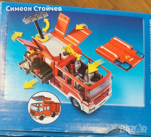 Играчка пожарна на Playmobil 9464, снимка 6 - Конструктори - 52183373