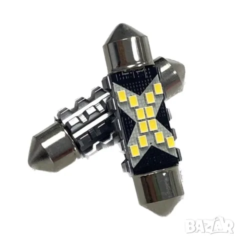 LED крушки софитни 36mm 12-24V 2 броя, снимка 2 - Аксесоари и консумативи - 55865009