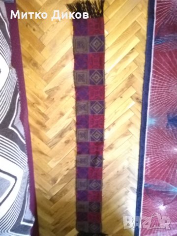 Вълнен шал Pura Lana  Pure New Wool made in Italy 150cm x 36cm, снимка 6 - Шалове - 31003456