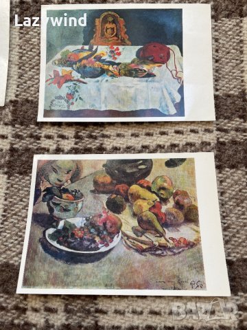 Картички-репродукции на Гоген, снимка 2 - Антикварни и старинни предмети - 44350575