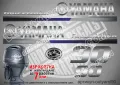 YAMAHA 115 hp Ямаха извънбордови двигател стикери надписи лодка яхта, снимка 14