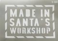 Самозалепващ шаблон Made in Santa's workshop S043 скрапбук декупаж, снимка 1 - Други - 42113239