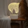 Холограмна 3D LED лампа - Конска глава, снимка 4
