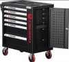 Количка с инструменти 6 чекмеджета 4 пълни 158 части, снимка 3