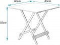 Бамбукова сгъваема маса ZDZ-60, снимка 6