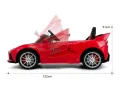 Ferrari Scuderia FXX 12V – Детска акумулаторна кола, Червена, EVA гуми, снимка 4