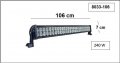 ОТ 90 ДО 110 СМ Супер мощен LED BAR, 106 см, 240W, снимка 1 - Аксесоари и консумативи - 38317041