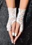 Дантелени булчински ръкавици без пръсти, снимка 9