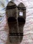 Ръчно плетени мъжки чорапи от вълна, размер 42, снимка 1 - Тениски - 42775464