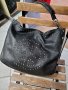 ABRO естествена кожа черна чанта,тип торба( от 195€ до 400€  в интернет сайтове), снимка 1